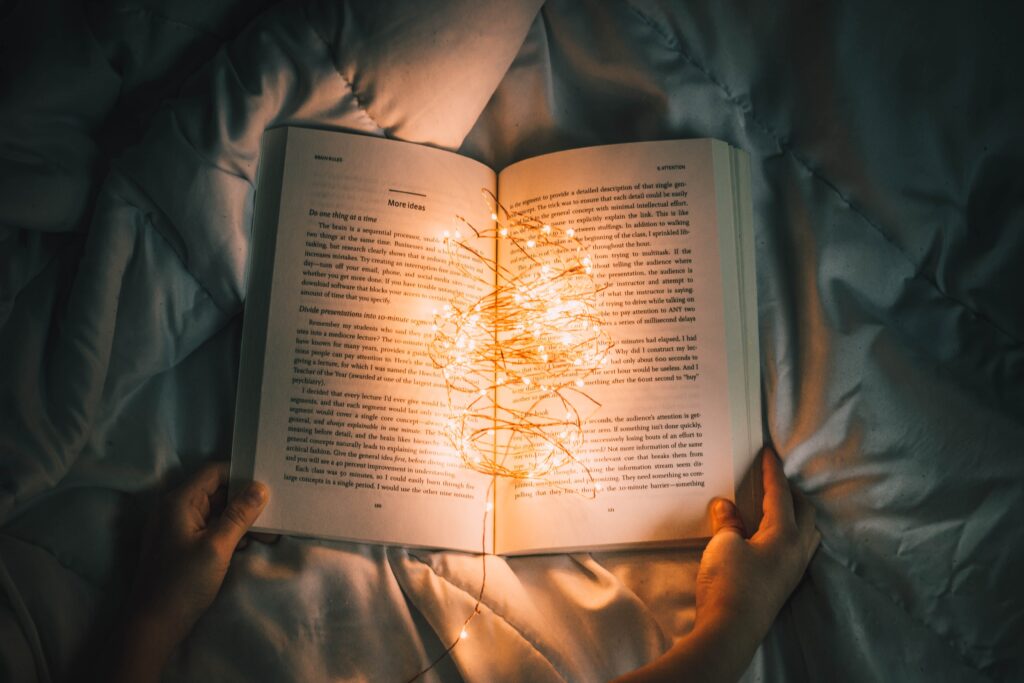 Reading enhances sleep patterns